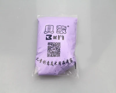 Light purple 24 цвета светлая глина мягкий пластилин Дети/Дети могут сделать различные формы модель головоломки игрушки материалы для ручных поделок 100 г/пакет - Цвет: Light purple