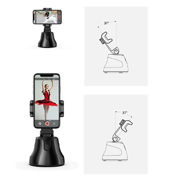 

Portable Auto Selfie Stick All-In-One phone 360° Rotation Auto Face Tracking Stand Vlog Youtube Video Record Camera Phone Mount