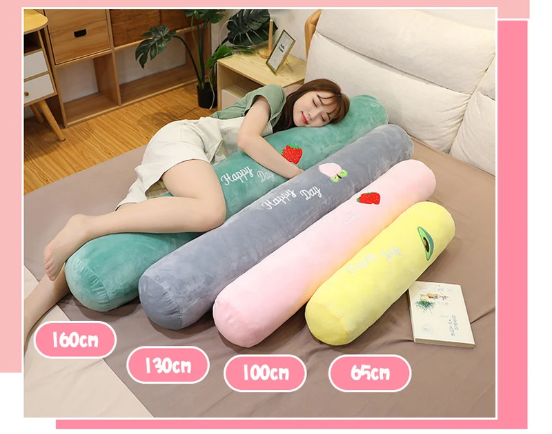 Macaroon Color Neck Roll Memory Foam Pillow Bolster Pillows Support for Sleeping  Bed Legs Back and Yoga - AliExpress