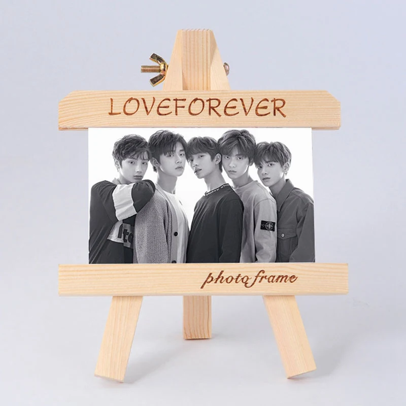 

2019 K-pop TXT Mini Wood Display Easel Wood Easels Set For Paintings Craft Small Acrylics Oil Projects
