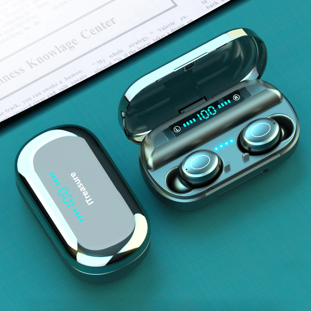 TWS Bluetooth наушники спортивные водонепроницаемые беспроводные наушники 3D HiFi стерео наушники 4H время воспроизведения с мобильным внешним аккумулятором для samsung