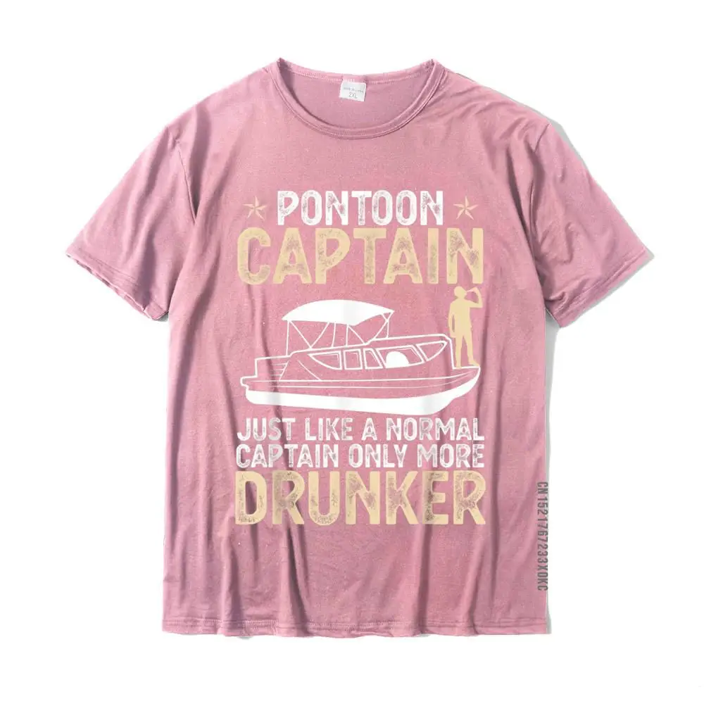 Design Normal Summer/Autumn All Cotton O-Neck Men Tees comfortable Sweatshirts Plain Short Sleeve T-shirts Free Shipping Funny Pontoon Captain Like Regular Captain only more Drunker T-Shirt__MZ21261 pink