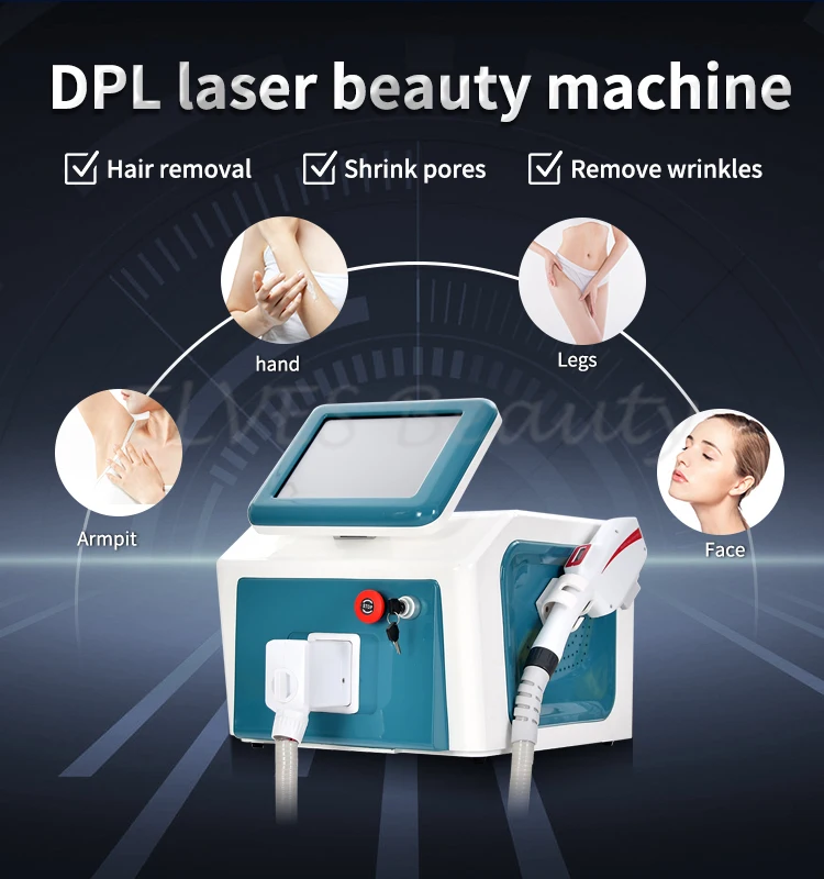 2021 Multifunctional DPL Laser Hair Removal Machine For Red Blood