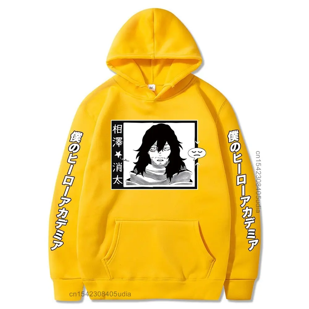 

My Hero Academia Hoodie Aizawa Shouta Printed Long Sleeve Sweatshirt Hoodie Clothes Harajuku Premium Cotton Hooded Pullover