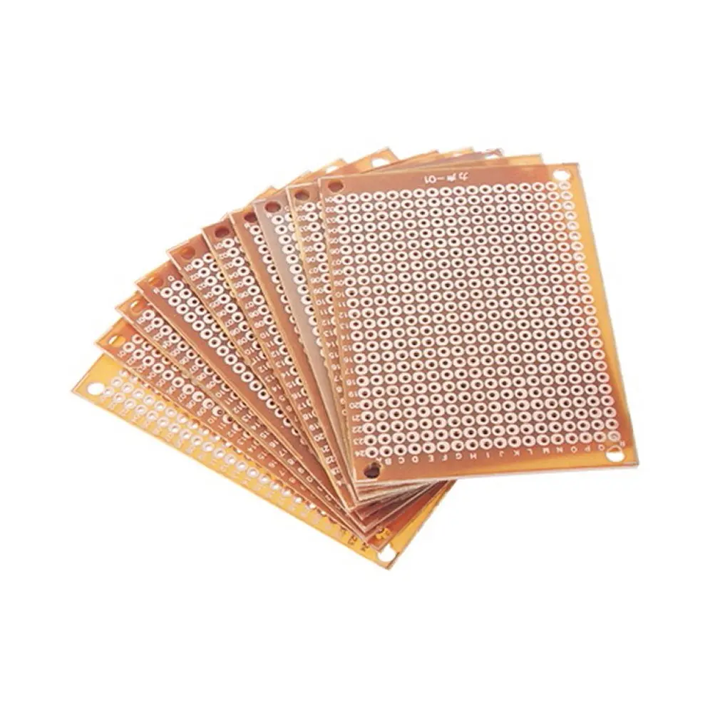 

10pcs Super Deals 10Pcs Prototype Paper Copper PCB Universal Experiment Matrix Circuit Board 5x7cm Top Sale