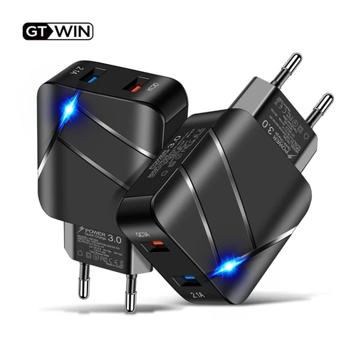 GTWIN Быстрая зарядка usb многопортовый Европейский стандарт британское и