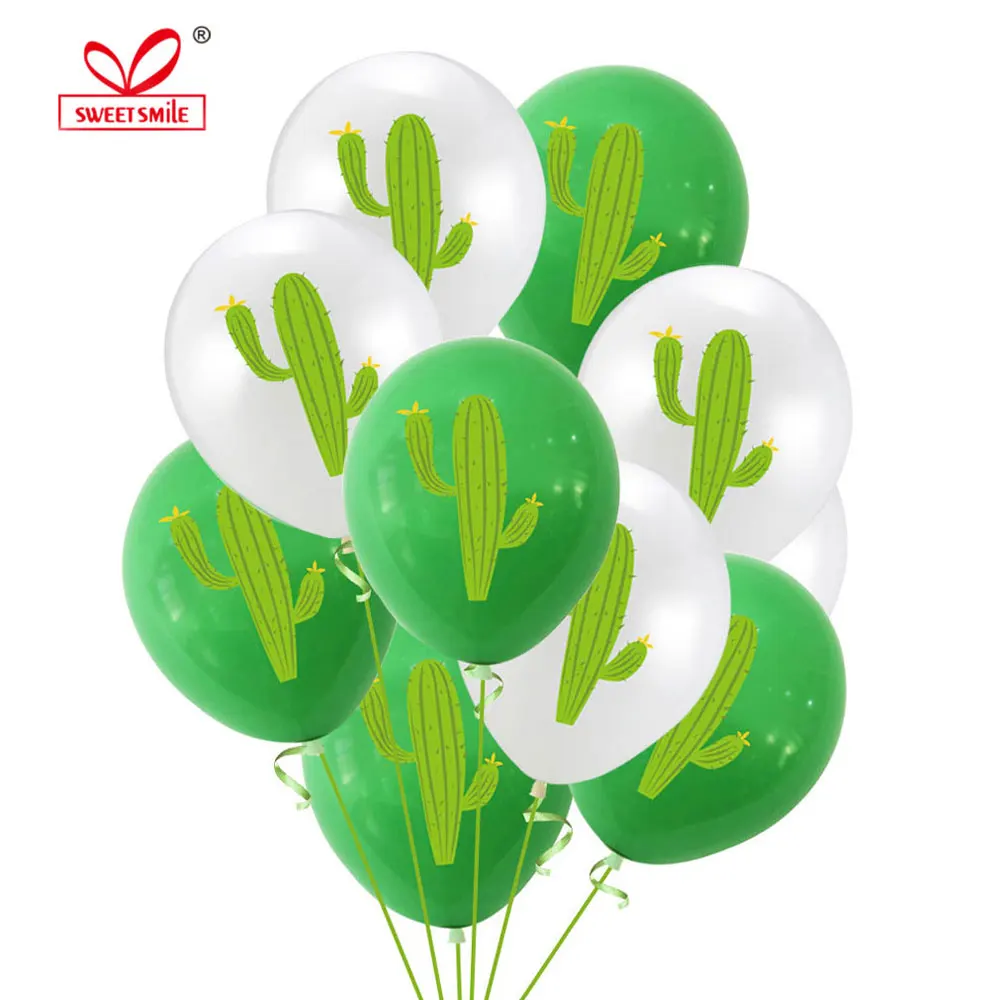 12inch Cactus Latex Balloons Hawaii Beach Decorations Happy Birthday Ballon Helium Air Ball Wedding Ballons Party Supplies | Дом и сад