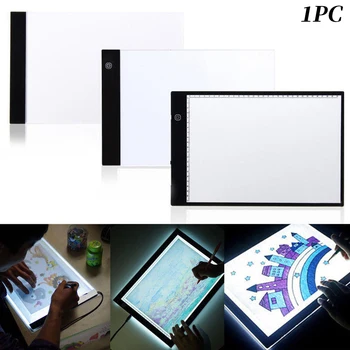 

A4 Drawing Pad Sketch Writing Exercise With Scale Led Art Tattoo Eye Protect Easy Operation Tracing Portable