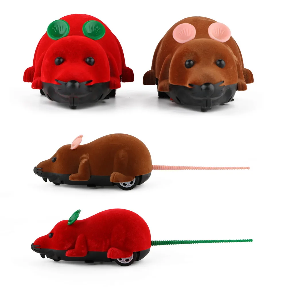 Remote Control Simulated Electric Mouse False Mouse Novelty Cat Funny Playing Toys Wireless RC Mice Cat Toys