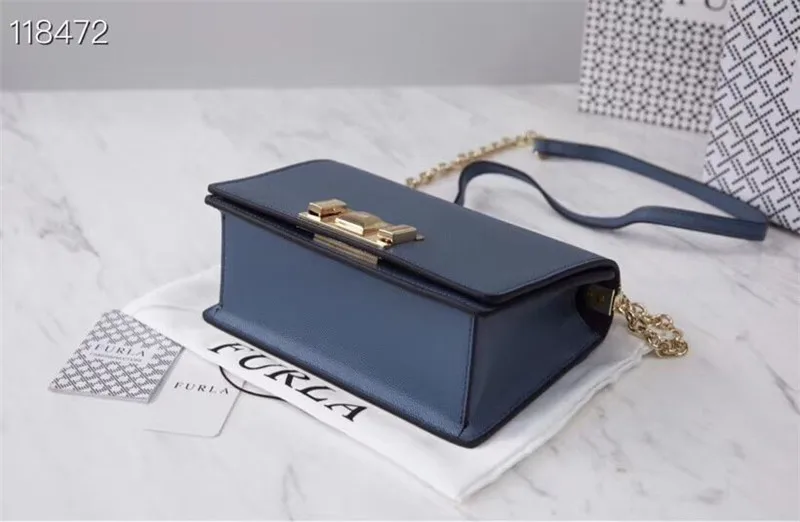Оригинальные женские сумки FURLA, высокое качество, маленькие размеры, женские меховые кожаные сумки, серый синий цвет, размер 20 см* 8 см* 14 см