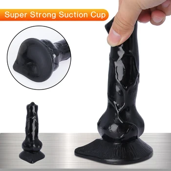 Strap On Small Animal Dildo Sex Toys For Women Couples Gays Sexual Masturbators Anal Butt Plug Penis Dildos Dog Cock Erotic Dick 4