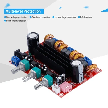 

XH-M139 12~24V Subwoofer Speaker Digital High Power 2.1 Channel Module Amplifier Board Audio Professional Stereo 50Wx2+100W