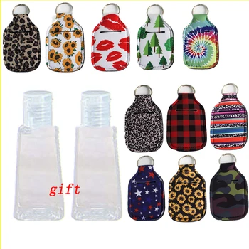 

Hand Sanitizer Keychain Holder Travel Bottle Refillable Containers 30ml Flip Cap Reusable Bottles With Keychain Carrier