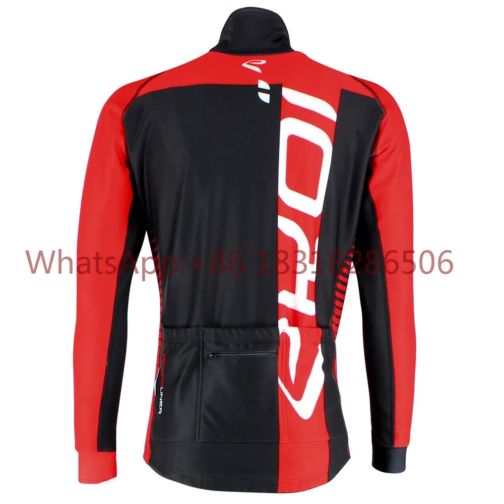 Ekoi winter cycling jersey men red long sleeve fleece bike clothes hot wool keep warm cycling clothing maillot ciclismo hombre