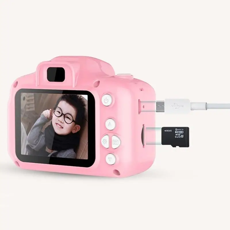 Детская мини-камера, детские развивающие игрушки для детей, подарок на день рождения, цифровая камера 1080 p, проекционная видеокамера