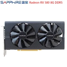 Видеокарта SAPPHIRE AMD RX580 Radeon RX 580 8 ГБ GDDR5 256bit PCI для настольных ПК, игровые видеокарты для игрового компьютера, используемые карты