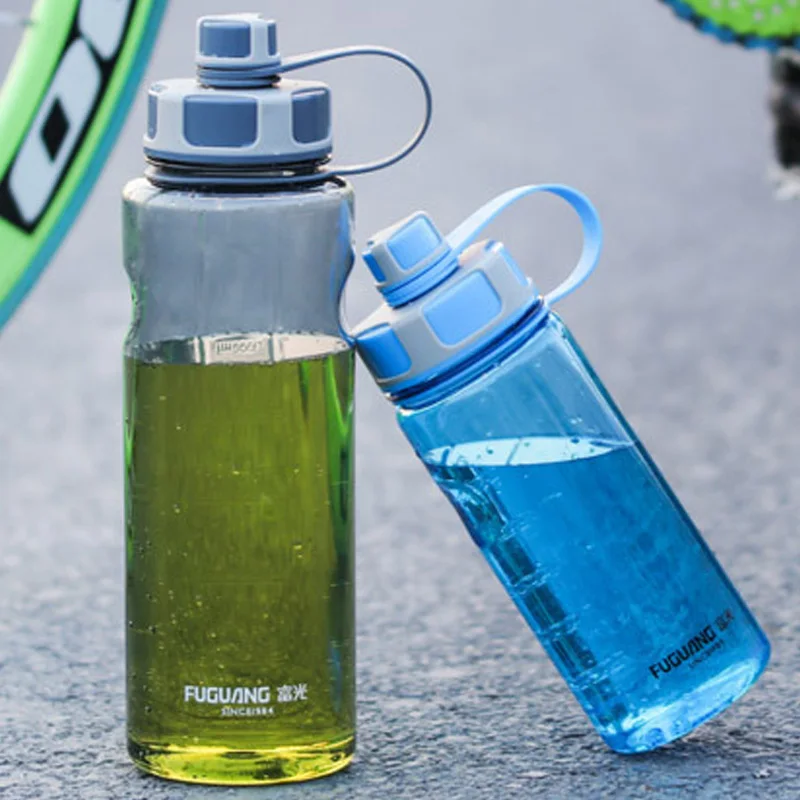 BPA бесплатные бутылки для воды для прогулок 1000 мл 1.5L 2L большая емкость пластиковая Спортивная бутылка с чайным впрыскивателем фитнес герметичная моя бутылка