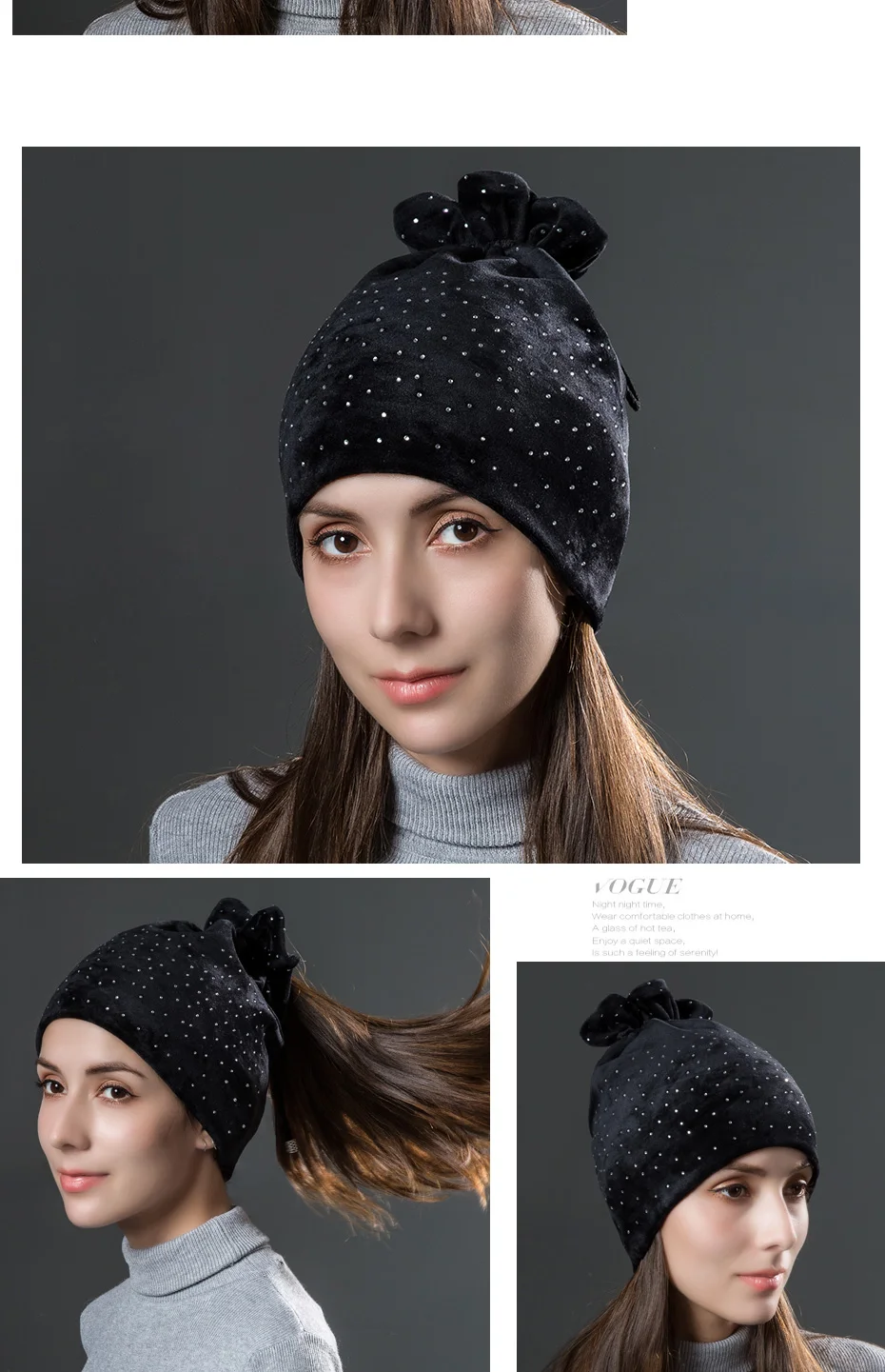 法兰绒绑头发_07