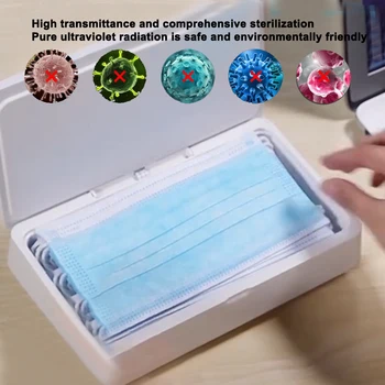 

Ultraviolet Sterilizer Box Uvc Light for Mobile Phone Mask Make Up Tools Portable Automatic Disinfection Box Masks