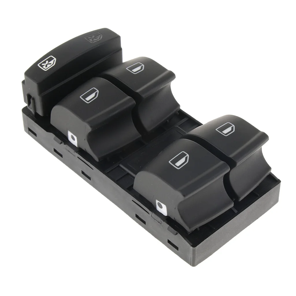 Master Power Window Switch Compatible for Audi A3 A6 S6 Q7 2005-2012 Driver Side Window Switch 4F0959851F