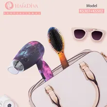 Мини-фен для волос с двойным напряжением, выпрямитель для волос, Ионная Щетка для выпрямления волос и фен, Гламурная посылка, Secador De Cabelo