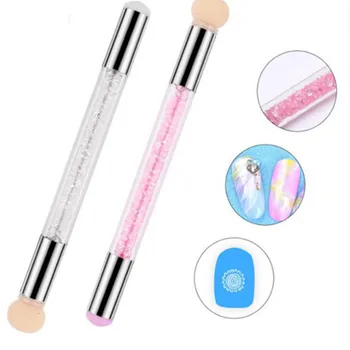 

New Nail Pen Tool Silicone Seal Head Gradient Pen Smudge Pen Point Color Pen Phototherapy Point Color Glue Sponge Pen