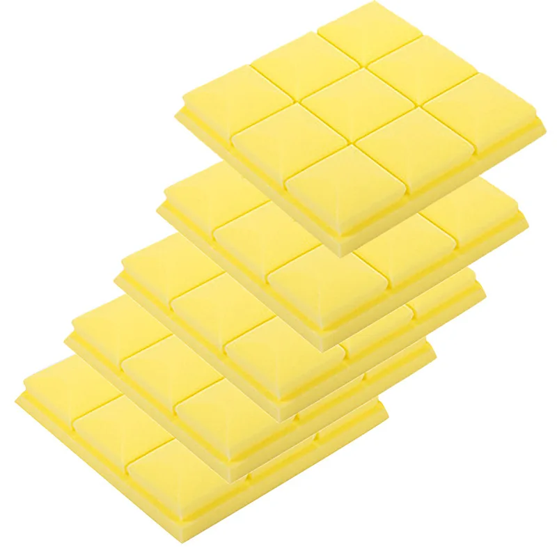 

5PCS 300x300x50mm Studio Acoustic Soundproof Foam Sound Absorption Treatment Panel Tile Wedge Protective Sponge