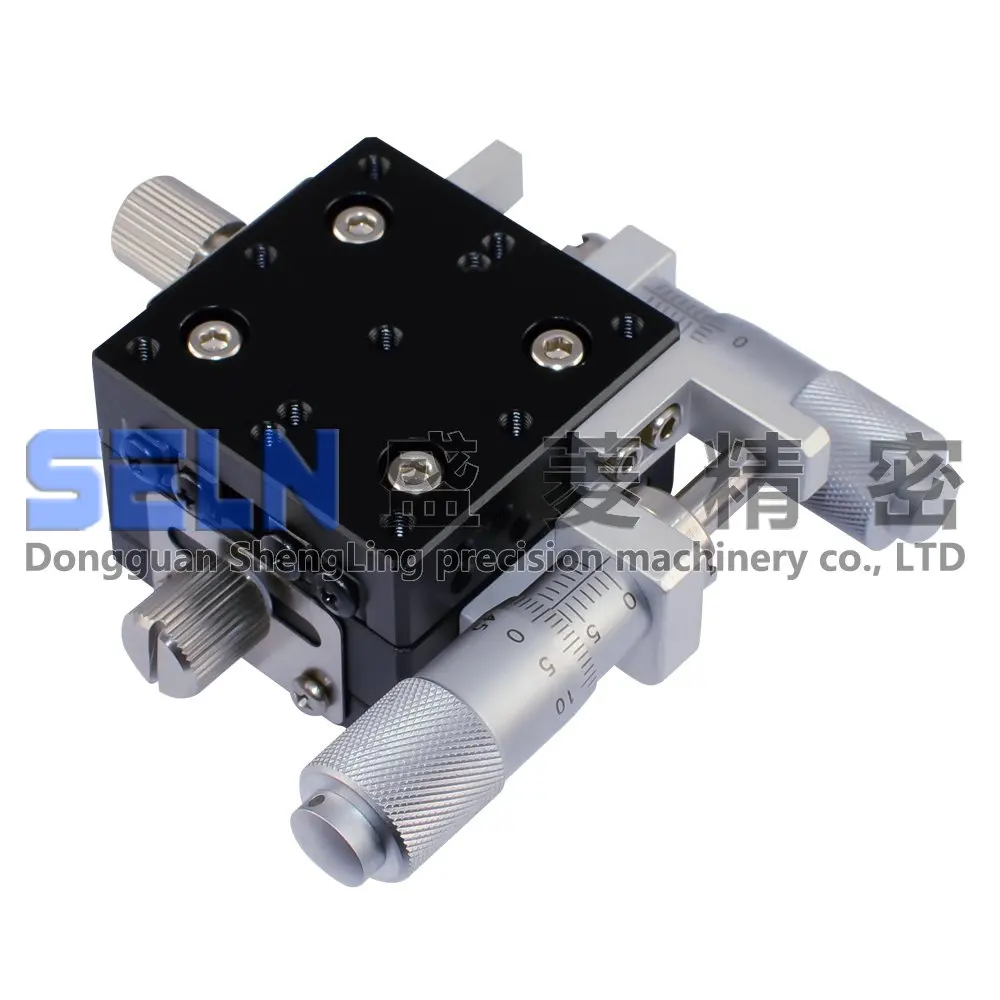 

LY40-RM table 40mm fine-tuning displacement measurement platform precision XY axis cross-rail manual slide table