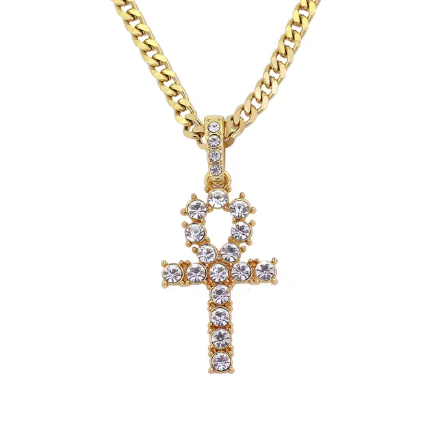 Crystal Ankh Tennis Necklace That Ankh Life Mens Necklaces Jewelry Necklaces