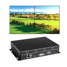 YiiSPO 4 канала ТВ видео настенный контроль Лер 2x2 1x3 1x2 HDMI DVI VGA USB видео процессор RS232 управление для 4 ТВ Сращивание YiiSPO 4 канала ТВ видео настенный контроль Лер 2x2 1x3 1x2 HDMI DVI VGA USB видео процессор RS232 управление для 4 ТВ Сращивание