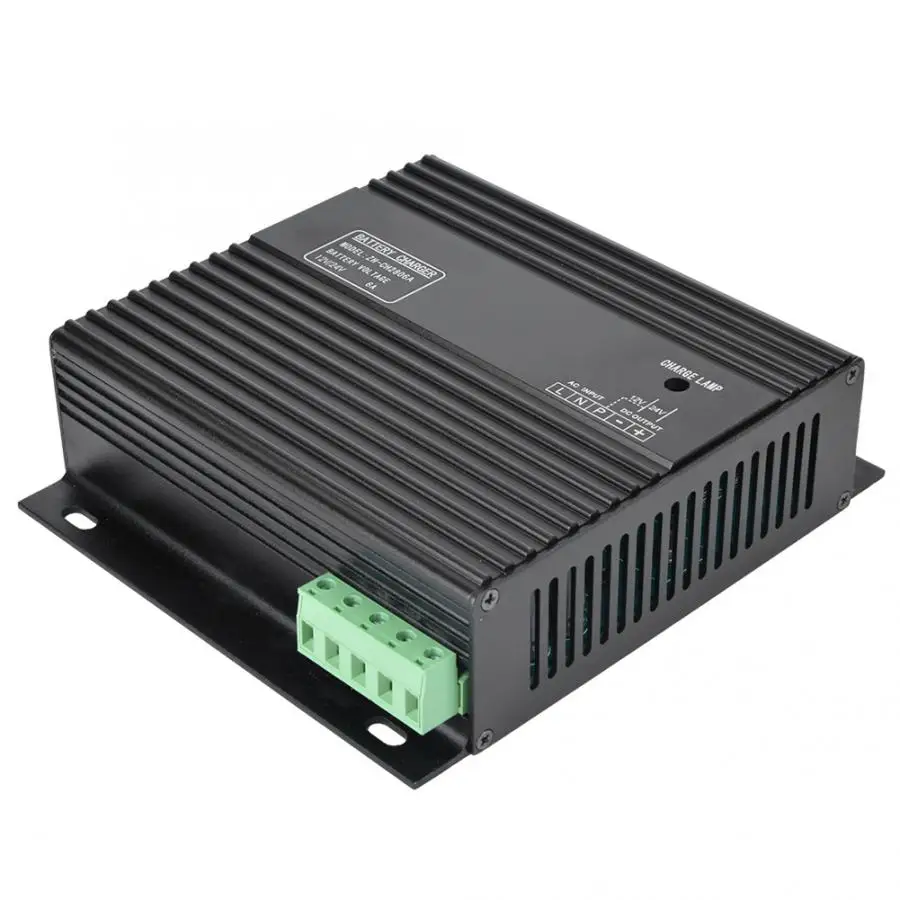 12 V/24 V 6A интеллектуальное зарядное устройство для аккумулятора Derv Genset свинцово-Кислотное зарядное устройство AC80~ 275V 20~ 600Hz