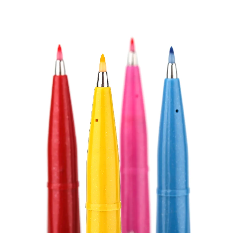 6/12 цвет Япония Pentel сенсорная кисть Красивая каллиграфия ручка, подпись художественные принадлежности для рисования