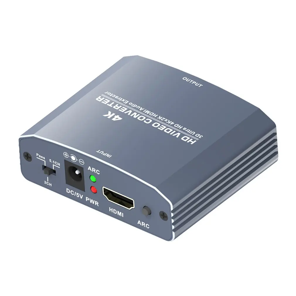 3D Ultra HD 4Kx2K@ 60 Гц HDMI аудио экстрактор SPDIF+ коаксиальный+ 3,5 мм стерео Поддержка 480i/p 576i/p 720p 1080i/p 4K x 2K разрешение