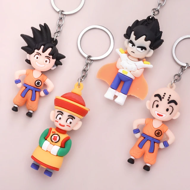 Anime dragon ball z son goku kakarotto vegeta super saiyan dos desenhos  animados chaveiro boneca chaveiro saco chaveiro carro acessórios presentes  brinquedos - AliExpress