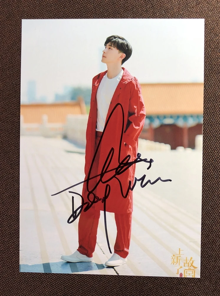Ручная подписка Deng Lun фото с автографом 5*7 102019 м