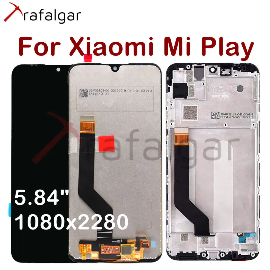 

Original Display For Xiaomi Play Mi Play LCD Display Touch Screen Digitizer For Xiaomi Mi Play LCD Screen With Frame Replacement