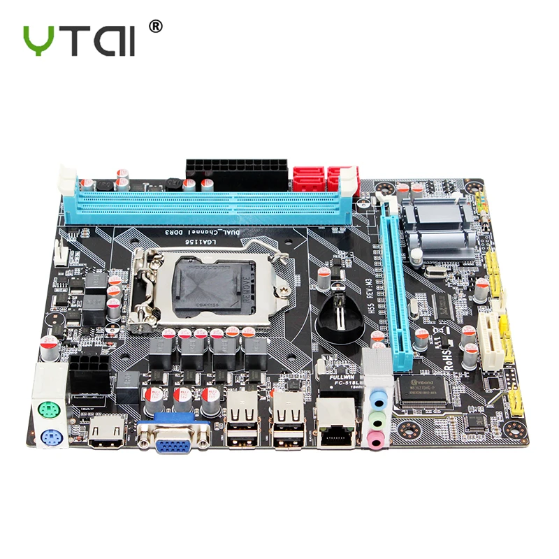 H55 motherboard new LGA1156 REV M3 DDR3 supports I3 I5 I7 CPU motherboard PCI Express USB 4