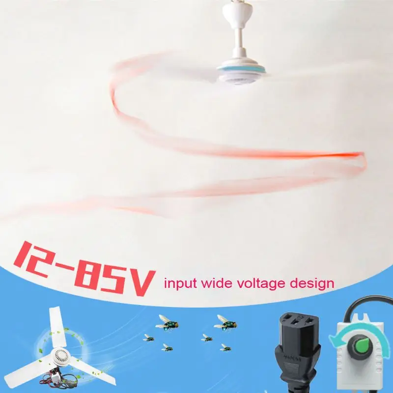 DC 12 V-85 V потолочный вентилятор воздушный охладитель 3 листья вентилятор для автомобиля кровать кемпинг открытый палатка U1JE