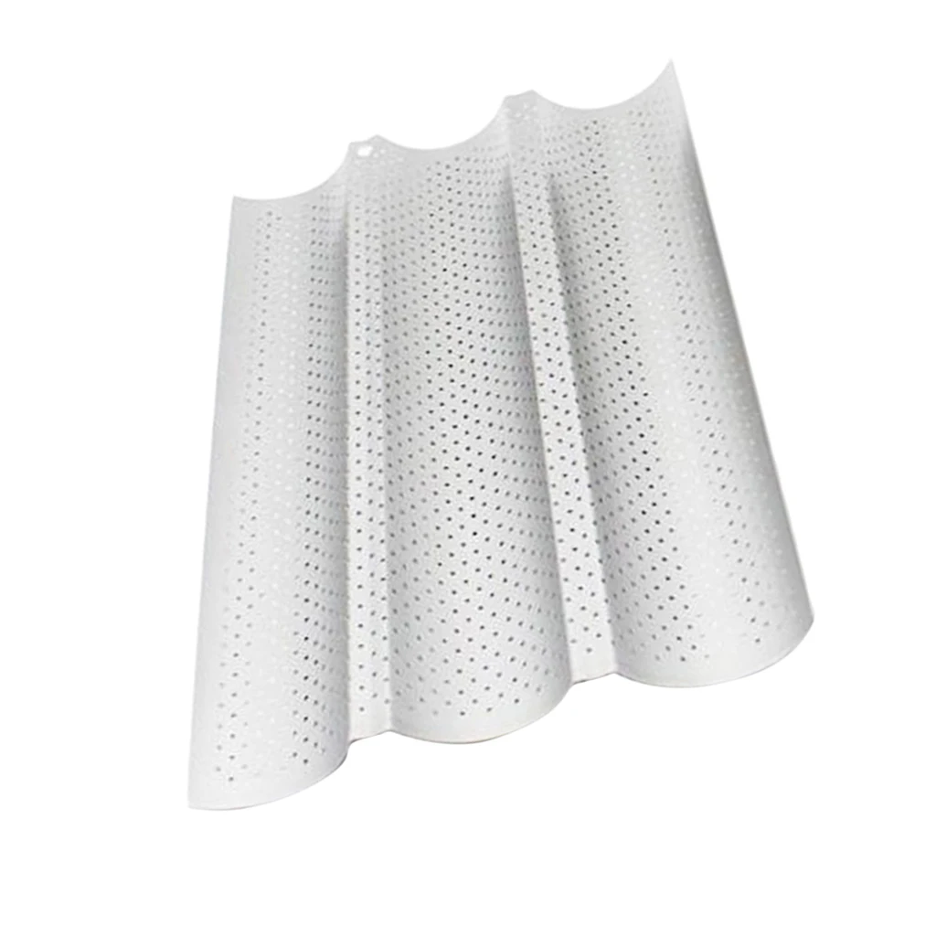 Non-Stick Perforated Pan French Bread Baking Pan Tray, 2 or 3 or 4 Gutters to Choose, 2 Colors Available Non-Stick Perforated Pan French Bread Baking Pan Tray, 2 or 3 or 4 Gutters to Choose, 2 Colors Available