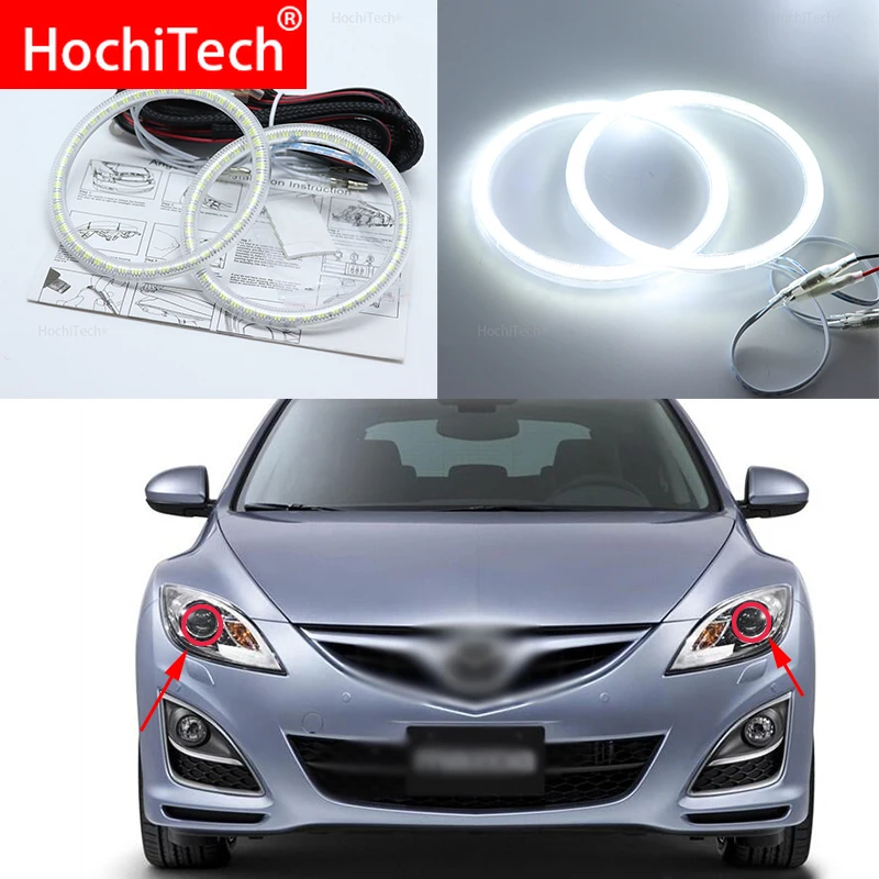 Супер яркие белые дневные ходовые огни для mazda 6 Mazda 2007-2012 3528 SMD DRL | Автомобили и
