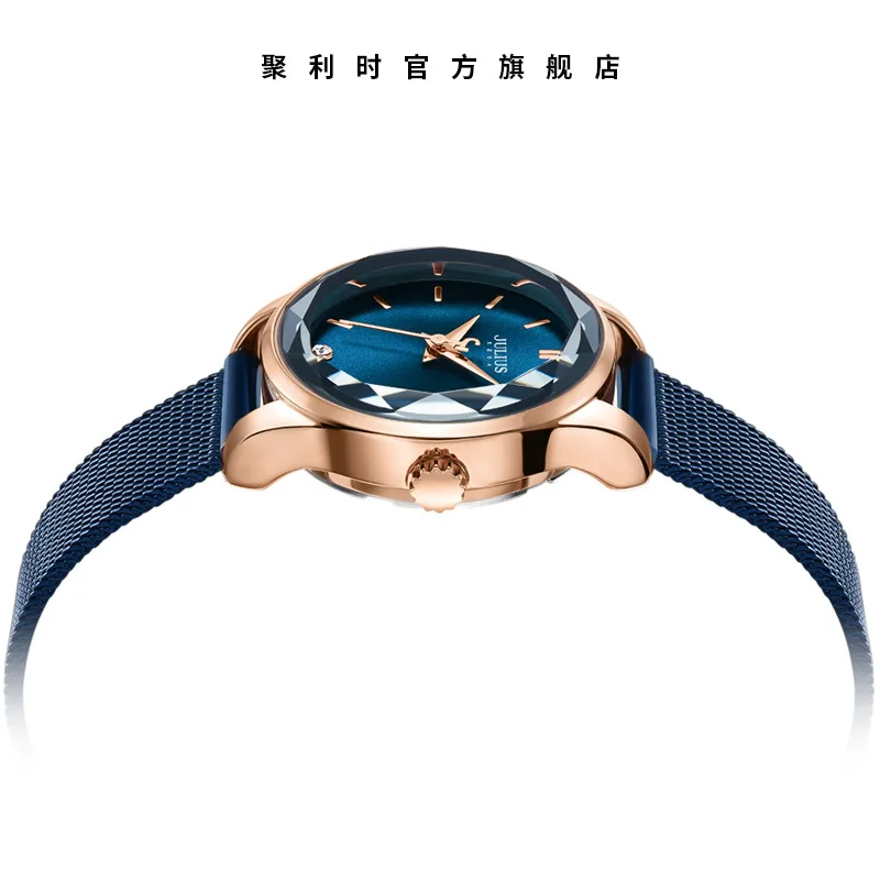

Julius Genuine Product Simple Circle Fashion Stainless Steel Multi-color wang dai biao Women's Watch Ja-1040