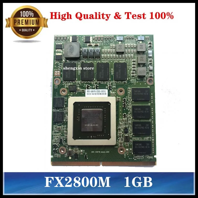  NEUE FX2800M N10E-GLM-B2 DDR3 1GB Graphics Video VGA Karte für HP 8740W 8730W Laptop test 100%