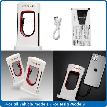 

New Mobile Power For Tesla Model 3 2017-2020 Charger Mobile Phone Universal For Tesla Model Y Model Three S X Accessories model3