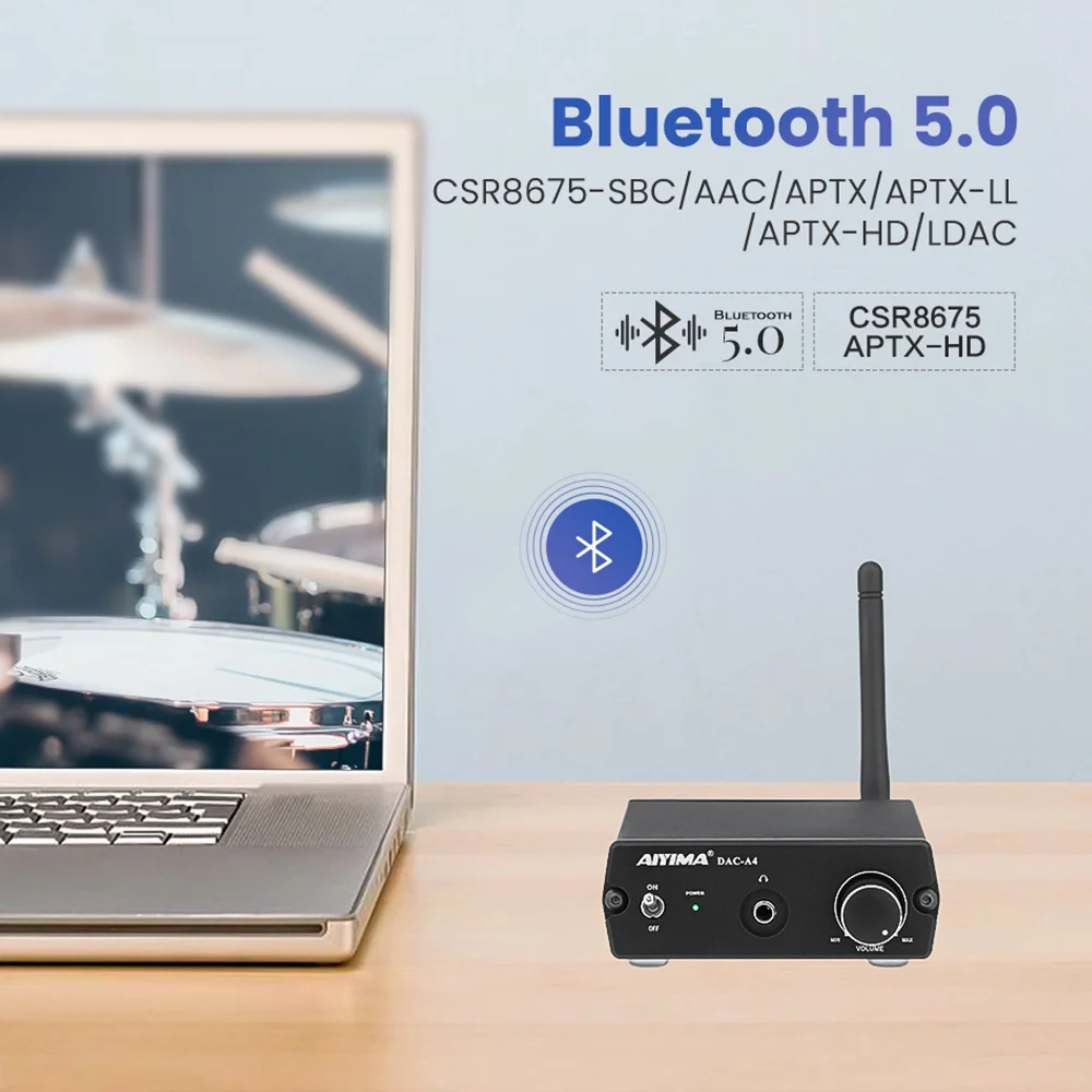 AIYIMA ES9038 Decoder DAC CSR8675 Bluetooth APTX