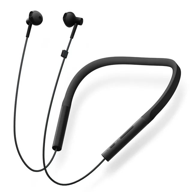 Black Оригинальные Xiaomi Bluetooth наушники с шейным воротником Молодежная версия Быстрая зарядка Спортивная беспроводная Bluetooth гарнитура с микрофоном наушники - Цвет: Black