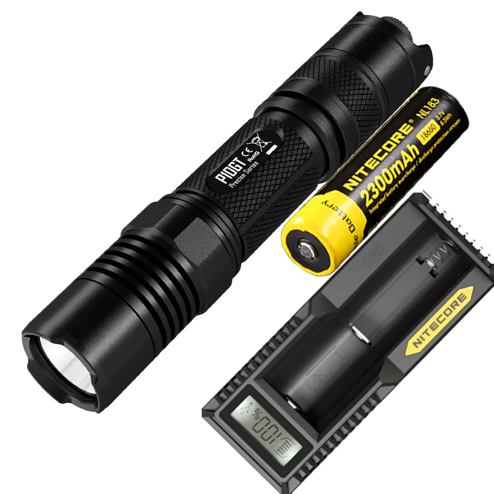 NITECORE P10GT тактический фонарь XP-L HI V3 светодиодный макс 900 люмен луч бросок 286 м факел Открытый Поиск спасательный маяк - Испускаемый цвет: P10GT NL1823 UM10