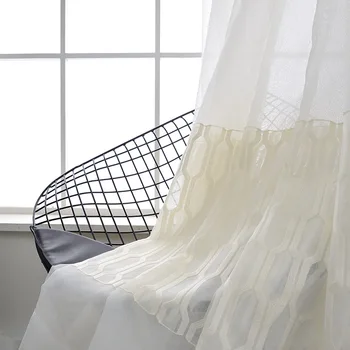 

White Tulle Curtains for Living Room Grey Chiffon Sheer Voile Kitchen Curtain Bedroom Soft Window Voiles Tulle Curtain JK161Y