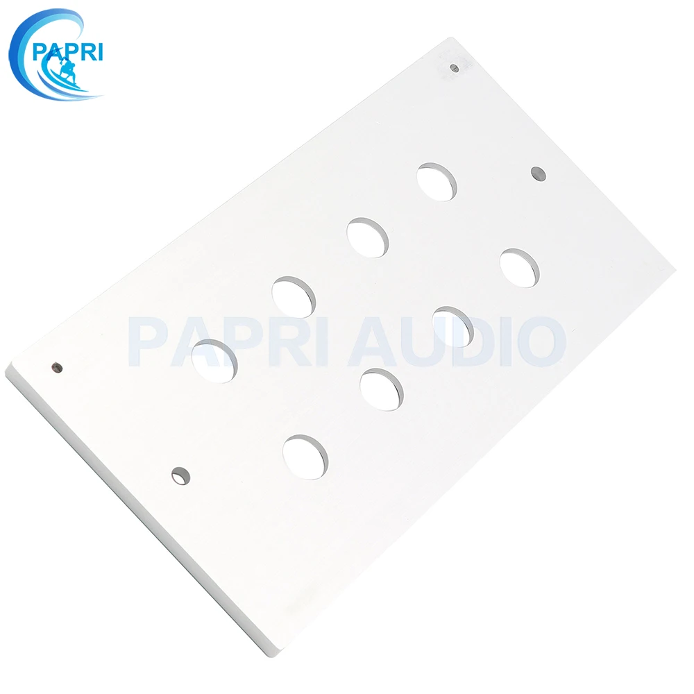 PAPRI 1 шт. позолоченный RCA Jack Алюминиевый CNC 8 отверстий обработанный Алюминиевый зажим RCA Jack настенная пластина доска Hifi DIY аудио