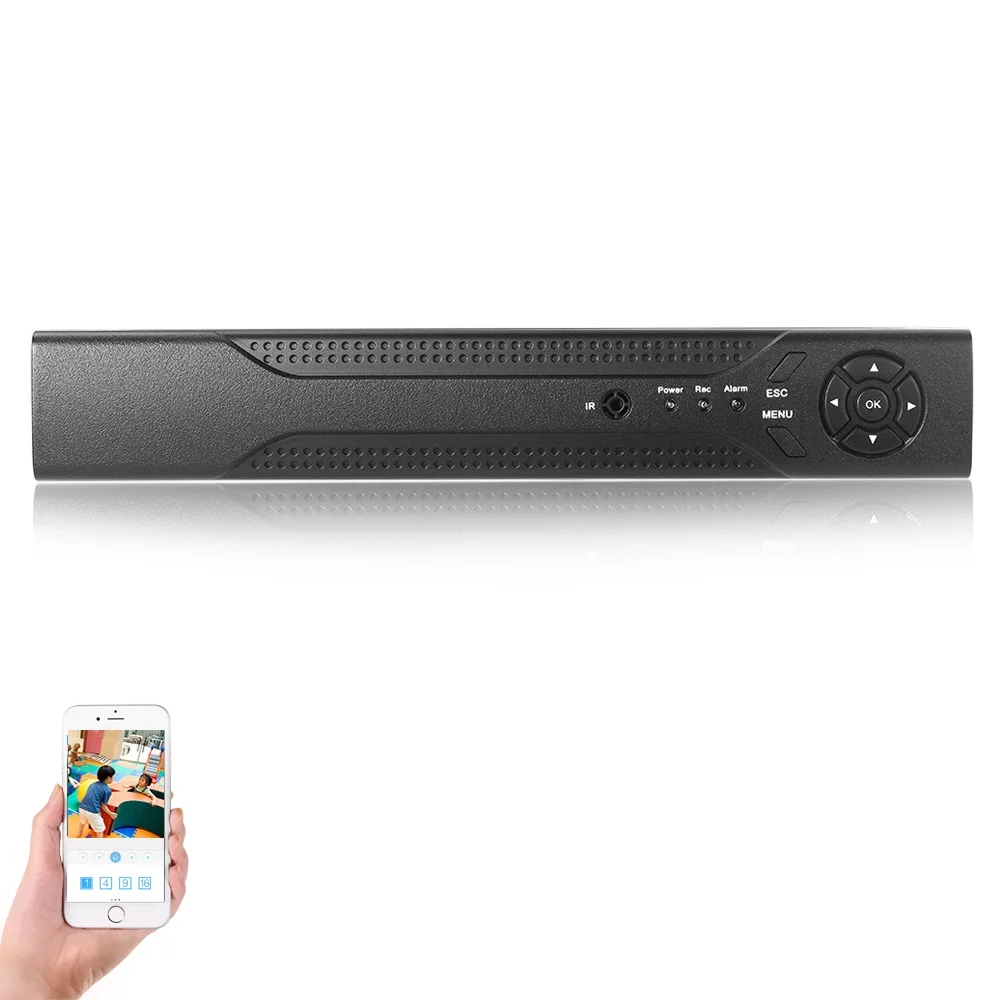 

USAFEQLO 8CH 4K 6 in 1 DVR video recorder for AHD camera analog camera IP camera P2P NVR cctv system DVR H.264 VGA HDMI 5MP 4K