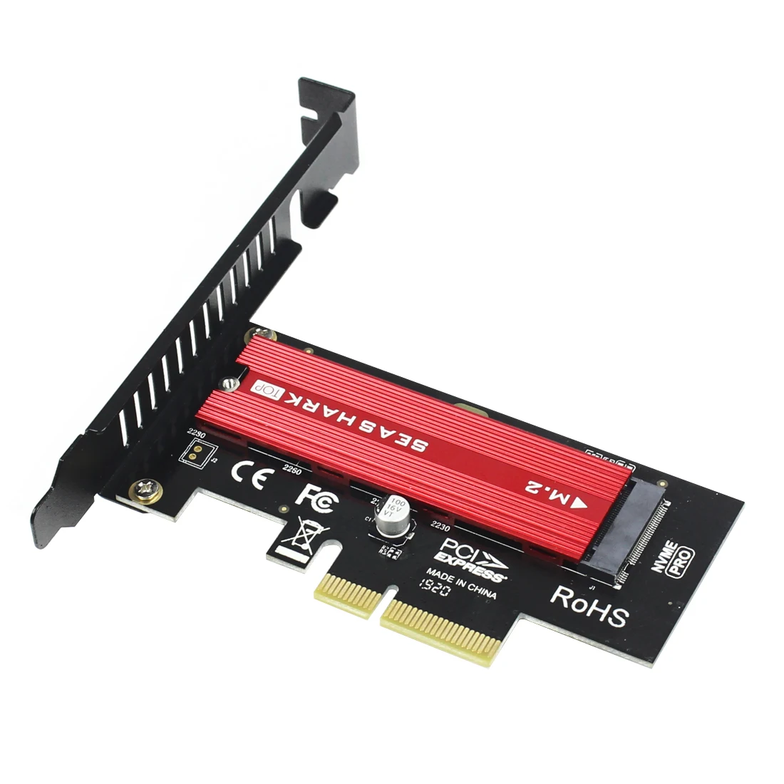 JEYI SK4 Plus M.2 NVMe SSD для PCIE 3,0X4 адаптер карта M ключ для 2230 2242 2260 2280 SSD PCI-e X8 X16 радиатор охлаждения sehark